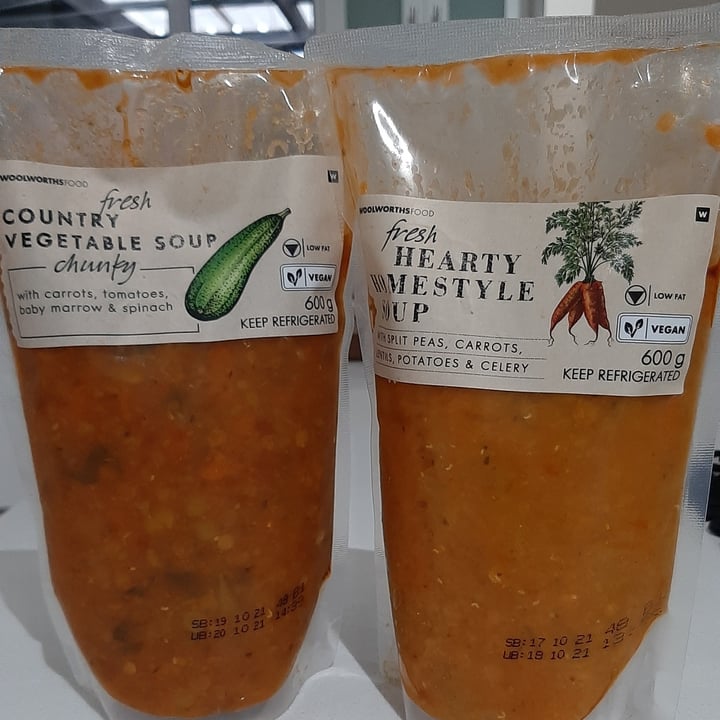 photo of Woolworths Food Fresh Hearty Homestyle Soup shared by @peaceinthekitchen on  15 Oct 2021 - review