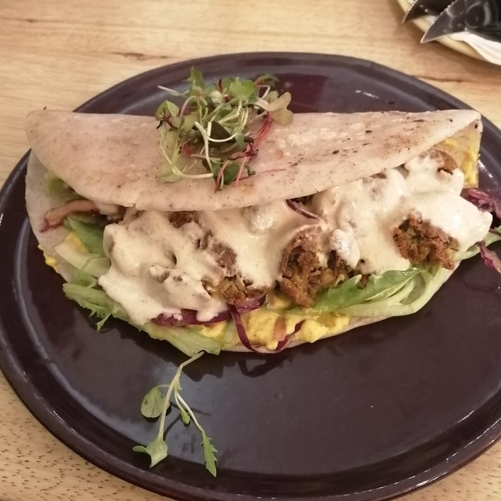 photo of Lexi's Healthy Eatery Shawarma Falafel Wrap shared by @saajana on  09 Sep 2021 - review