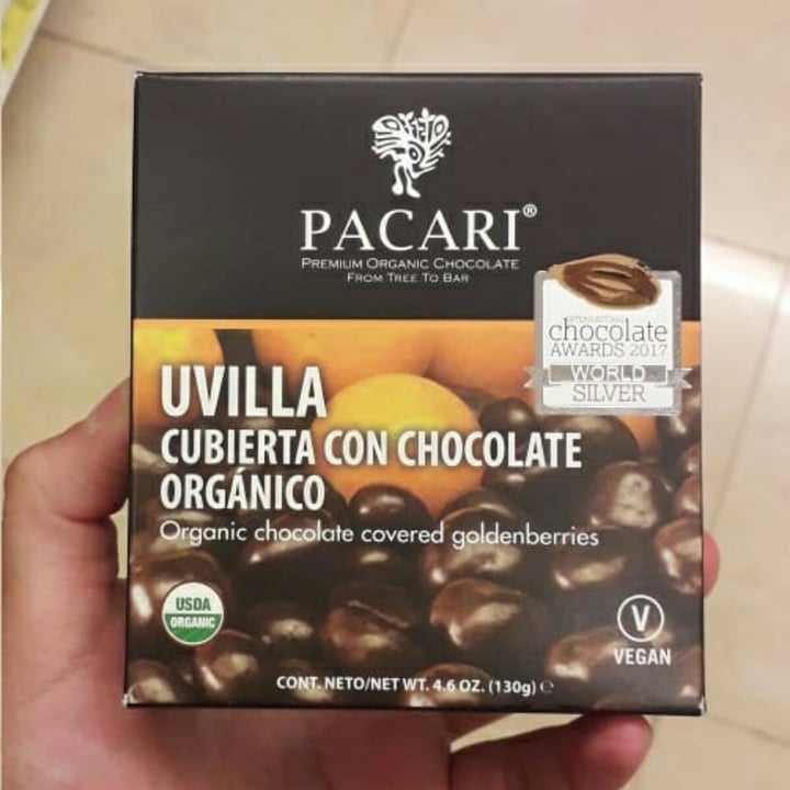 photo of Paccari Uvilla cubierta con chocolate orgánico shared by @daniigri on  22 Oct 2020 - review