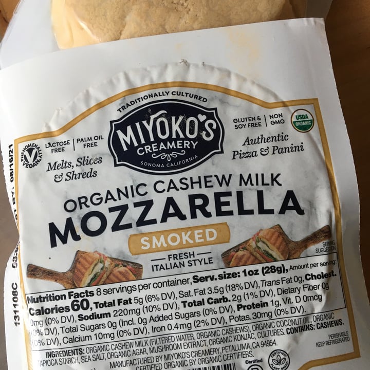 photo of Miyoko's Creamery Smoked Vegan Mozz shared by @elaz on  01 Jun 2021 - review