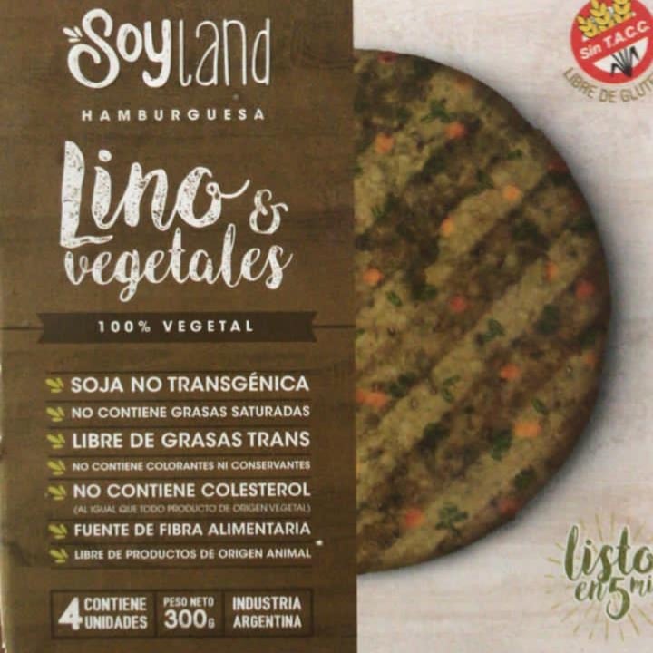 photo of SoyLand Hamburguesa de lino y verduras shared by @valentommasino on  08 Nov 2020 - review
