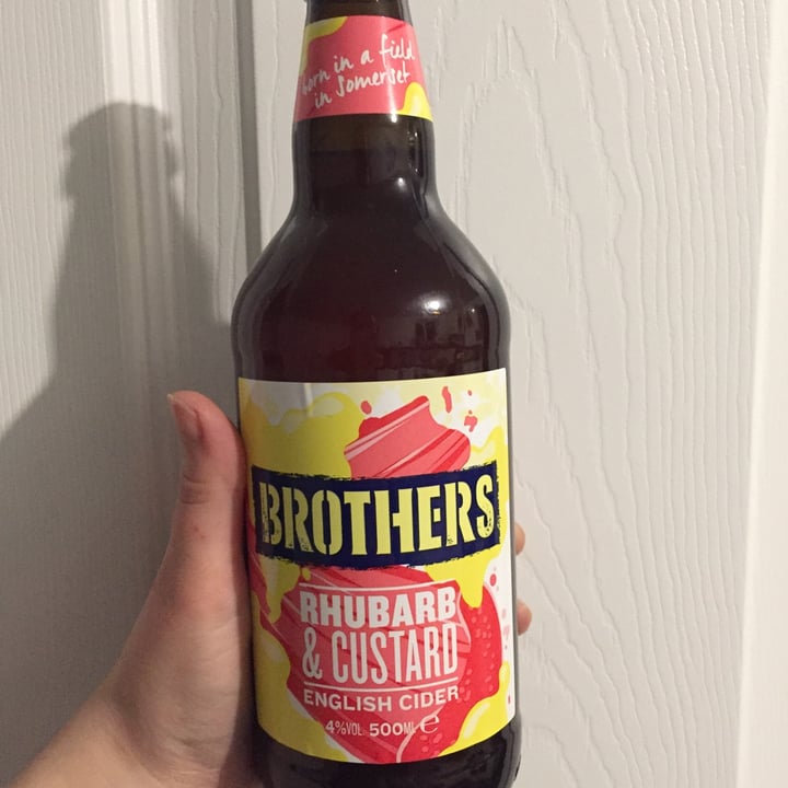 photo of Brothers Rhubarb and Custard English Cider shared by @naomivegan on  07 Dec 2021 - review