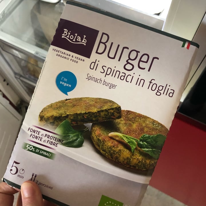 photo of Biolab Burger di Spinaci shared by @elena05 on  15 Apr 2022 - review