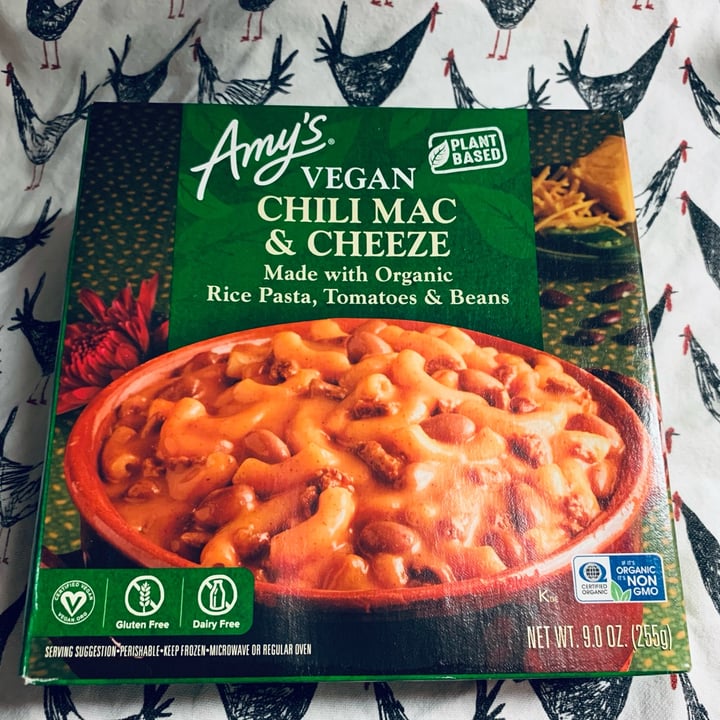 photo of Amy’s Vegan Chili Mac & Cheeze shared by @allhess on  12 Nov 2021 - review