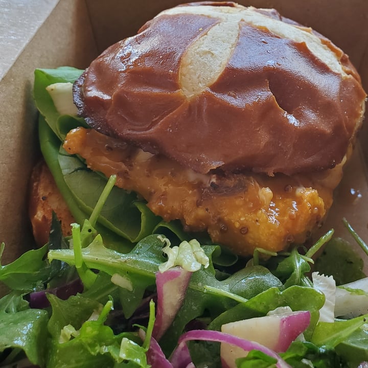 photo of Sprig & Vine Cornmeal-Crusted Tempeh Sandwich shared by @theknightwhosaysne on  21 Jul 2020 - review