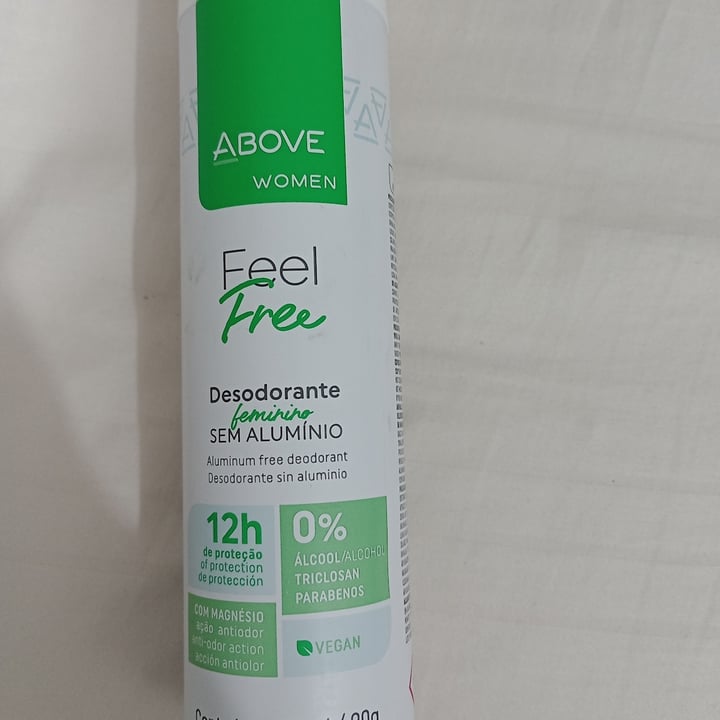 photo of Above Desodorante Feel Free Vegano shared by @bibis on  09 Aug 2022 - review