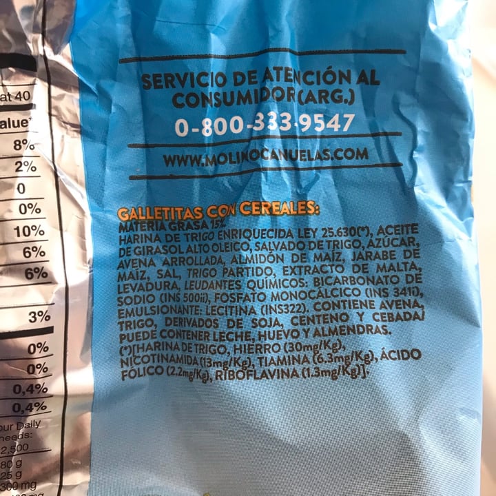 review photo of Molino Cañuelas Galletitas Mix de Cereales Mini Crackers Paseo shared by @sgaischuk on 10 Sep 2020 - review
