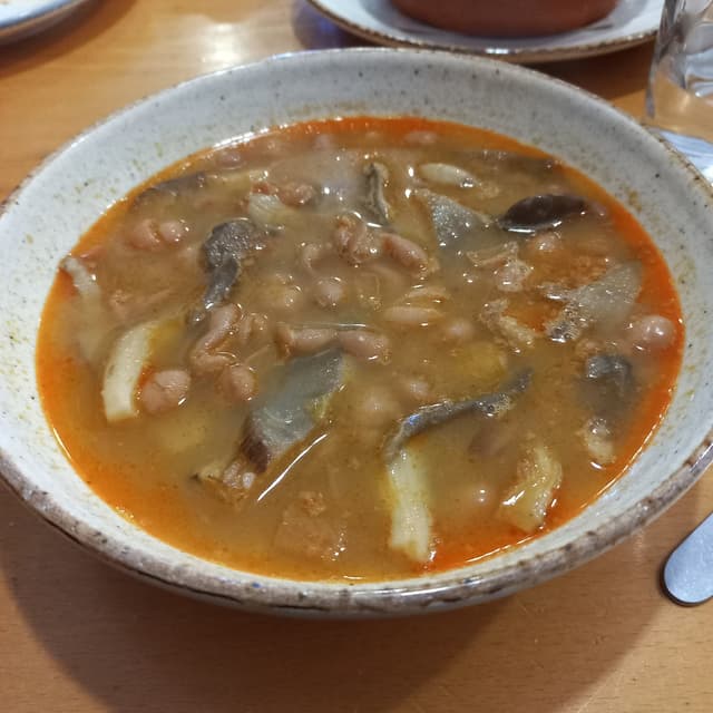 Photo of the dish “Alubias Pintas Con Setas”