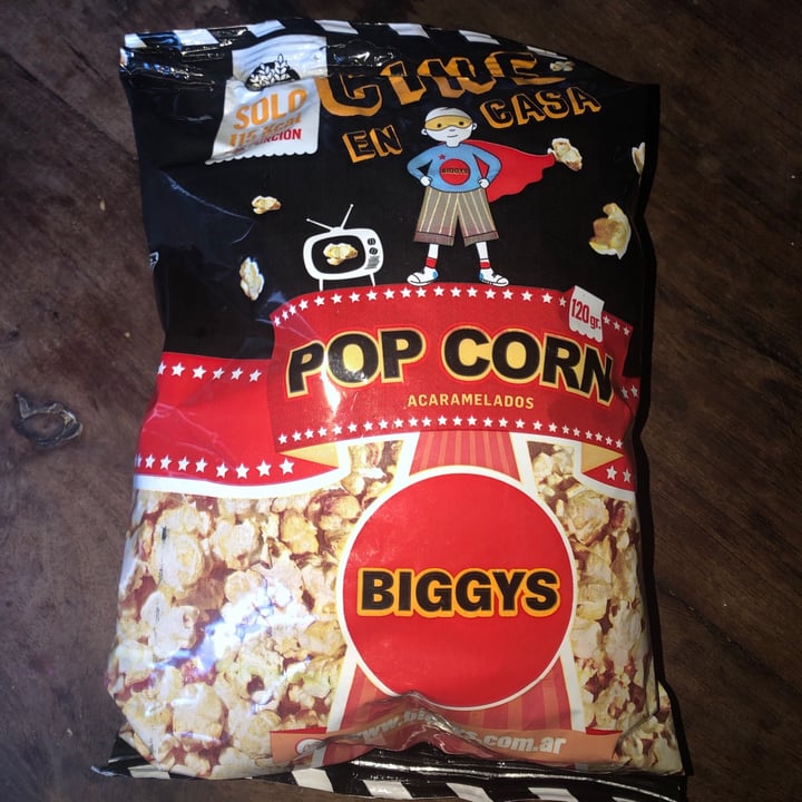 photo of Biggys Pop Corn Acaramelado shared by @lectoravegan on  24 Jan 2021 - review