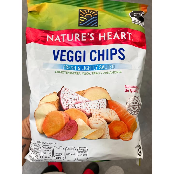 photo of Nature's Heart Veggie chips shared by @alinemelanie on  28 Dec 2021 - review