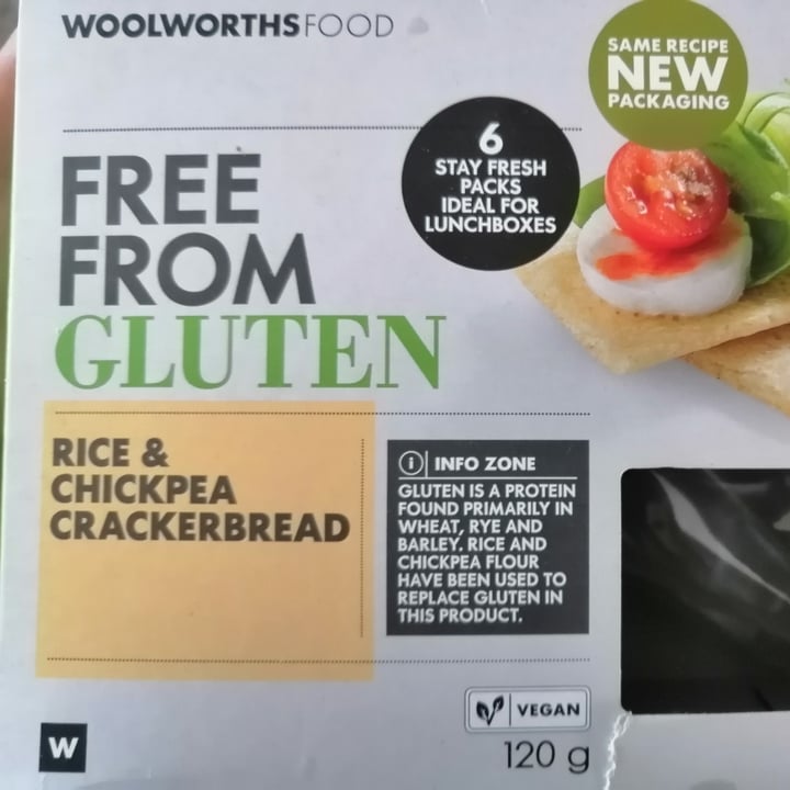 photo of Woolworths Rice and Chickpea Crackerbread shared by @fiona01 on  24 Jan 2021 - review