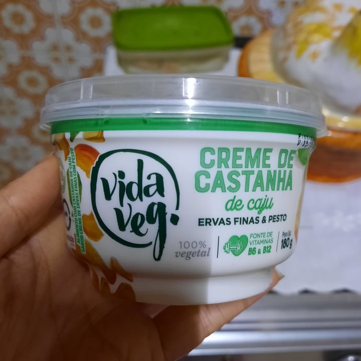 photo of Vida Veg Creme de Castanha de Caju com Ervas Finas & Pesto shared by @febueno on  25 May 2022 - review