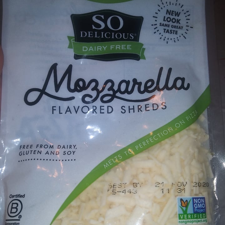 review photo of So Delicious Dairy Free Mozzarella Flavored Shreds shared by @connee on 08 Nov 2020 - review
