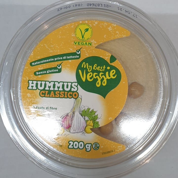 review photo of My Best Veggie Hummus classico shared by @simosimofree on 03 Sep 2022 - review