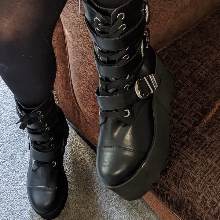 photo of Killstar Livia Platform boots shared by @vegans0ph3 on  02 Dec 2020 - review