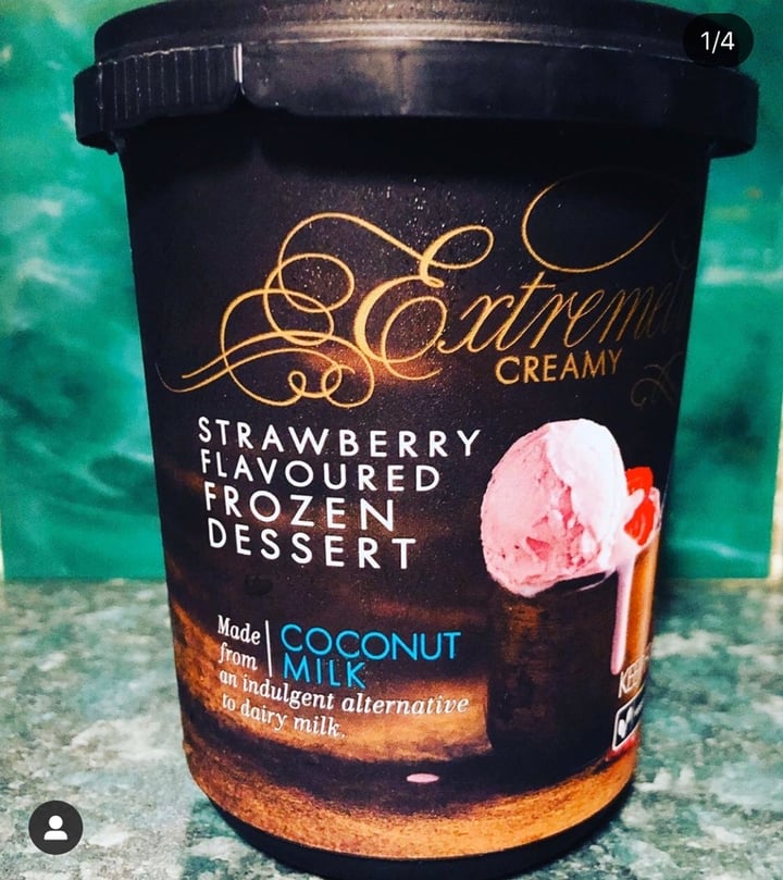 photo of Woolworths Food Strawberry Flavoured Frozen Dessert shared by @theveganvamps on  06 Apr 2020 - review