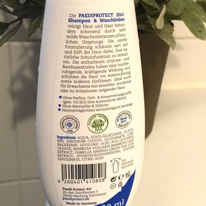 photo of PAEDIPROTECT 2 in 1 Shampoo & Waschlotion shared by @ronschabe on  08 Nov 2021 - review