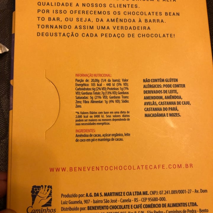 photo of Benevento Chocolate shared by @valeriaraick on  30 Oct 2021 - review
