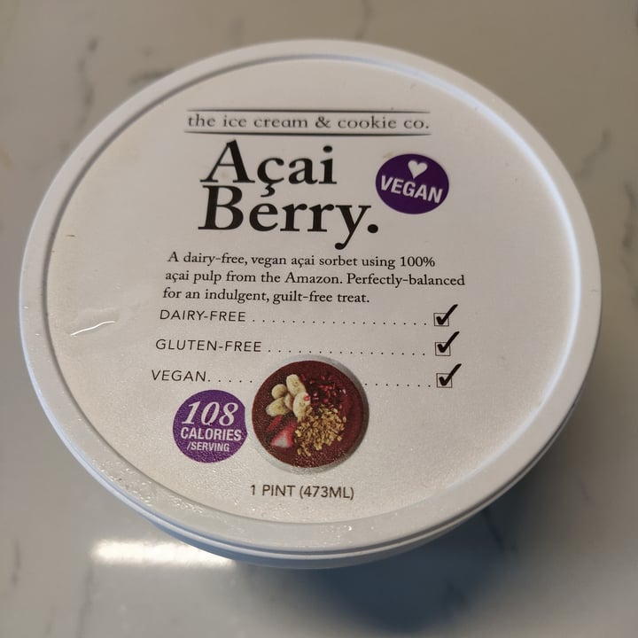 photo of The Ice Cream & Cookie Co Açai Berry Sorbet shared by @pippapong on  20 Oct 2021 - review