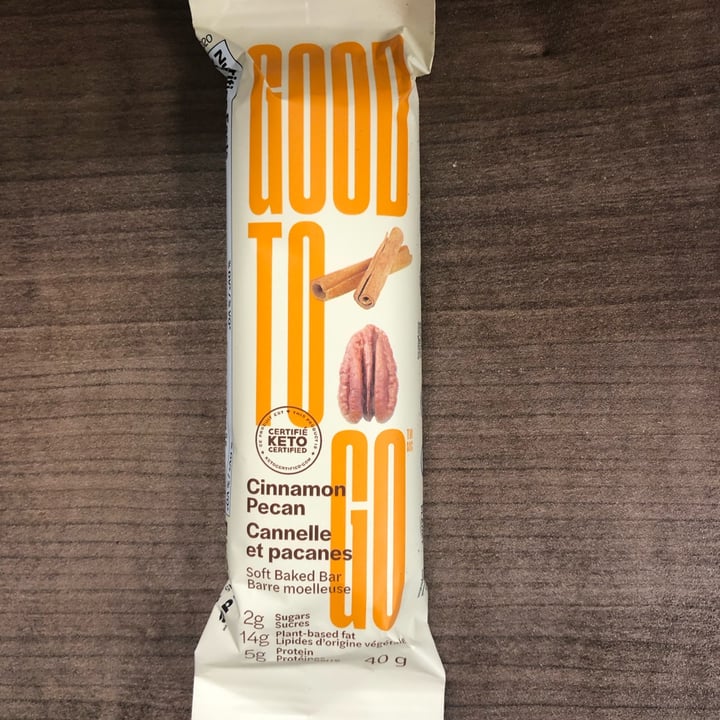 photo of Good To Go Cinnamon pecan soft baked bar shared by @ethicalehme on  04 Nov 2021 - review