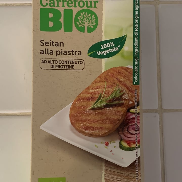 review photo of Carrefour Bio Seitan Alla Piastra shared by @virginiaromei on 30 Mar 2022 - review