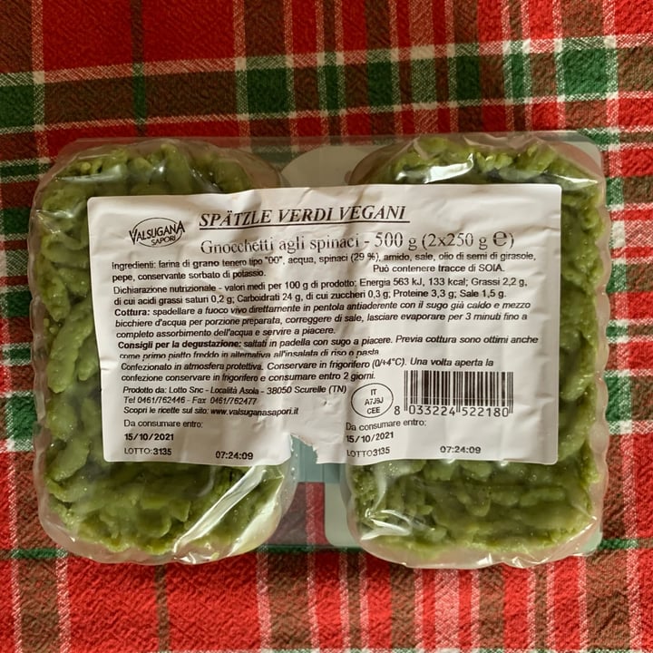 photo of Valsugana sapori Spatzle agli spinaci shared by @dagaoh on  06 Oct 2021 - review