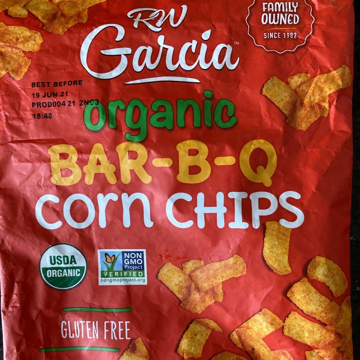 photo of RW Garcia Organic bar-b-que Corn Chips shared by @save-the-planet-2000 on  29 Oct 2021 - review