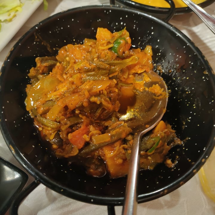 review photo of Taj Mahal Ristorante indiano HALAL FOOD. Okra Speziata shared by @margheritadibosco on 14 Sep 2022 - review