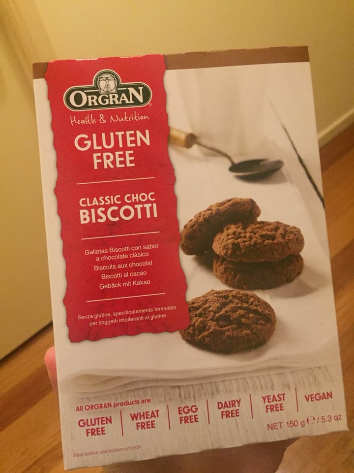 photo of Orgran Choc biscotti shared by @breebree on  15 Aug 2019 - review