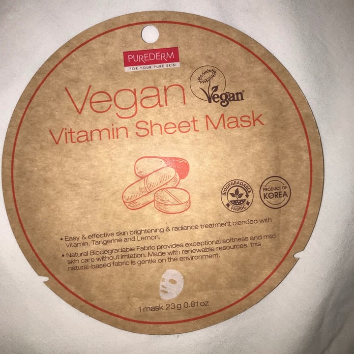 photo of Purederm Multi Vitamin Sheet Mask shared by @antolab on  15 Oct 2021 - review
