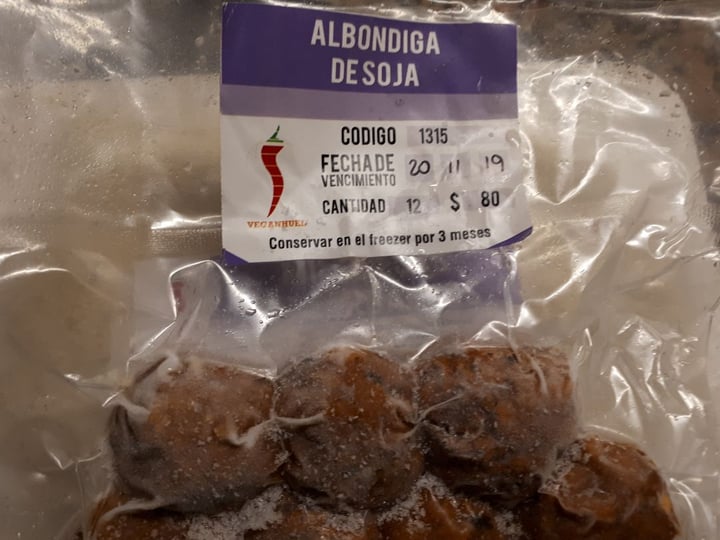 photo of Veganuel Albóndiga de Soja shared by @lauraliber on  16 Oct 2019 - review