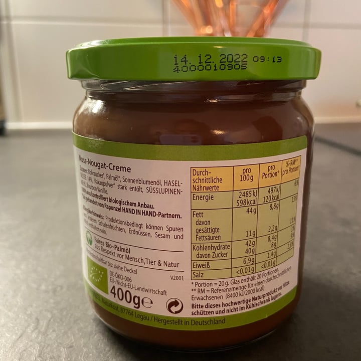 photo of Bionella Bionella Chocolate Spread Nuss-Nougat-Creme shared by @sarahmarias on  31 Aug 2021 - review