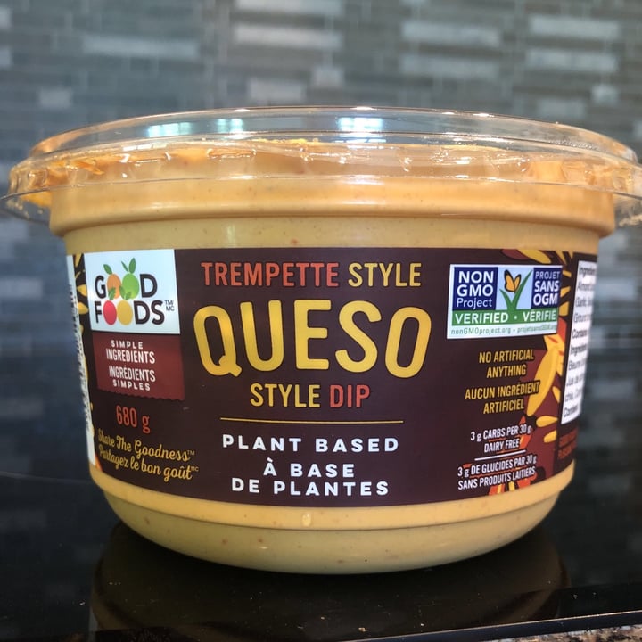 photo of Good Foods Plant Based Queso Style Dip shared by @wfpbsarah on  23 Jun 2020 - review