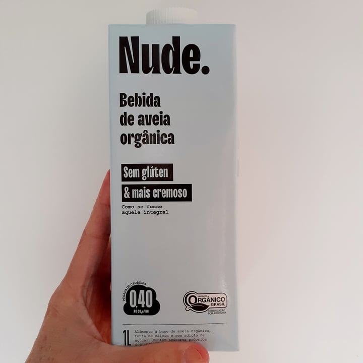 photo of Nude Bebida de aveia orgânica sem glúten shared by @heltonbf on  30 Jun 2022 - review