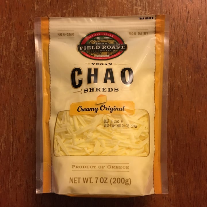 photo of Field Roast Chao Shreds Creamy Original shared by @plant-eater on  23 Nov 2020 - review