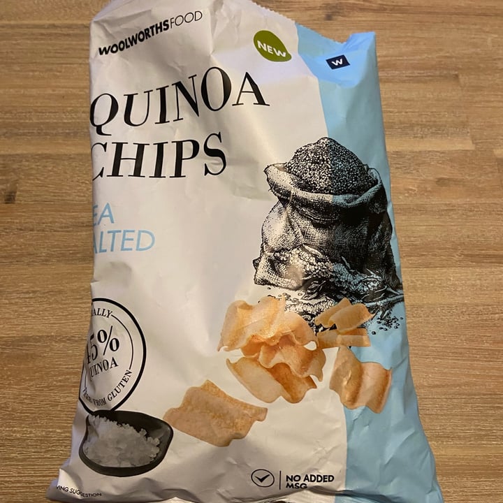 photo of Woolworths Food Quinoa Chips Sea Salt shared by @plantbasedstorm on  23 Oct 2021 - review