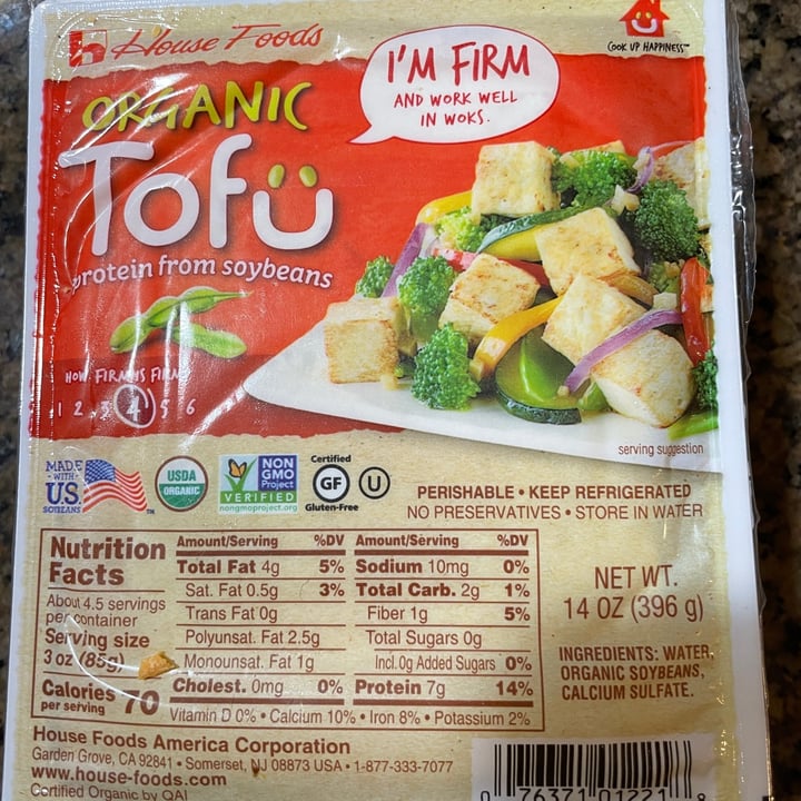 photo of House Foods Organic Firm Tofu shared by @karenasp on  20 Nov 2021 - review