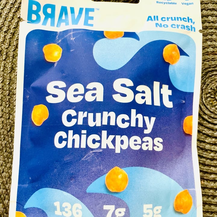 review photo of Brave Brave Roasted chickpeas, sea salt shared by @thecurvyblondevegan on 15 Jun 2022 - review