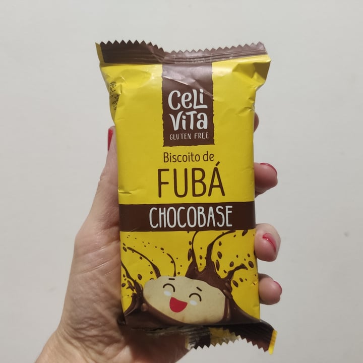 photo of Celivita Biscoito de Fubá Chocobase shared by @vanessaalbacetenutri on  08 Aug 2022 - review