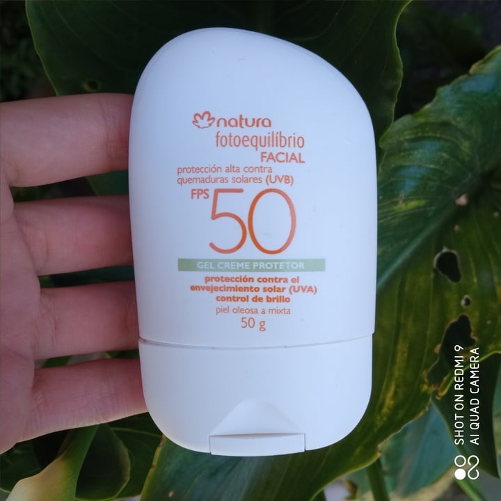 photo of Natura Fotoequilibrio Facial Gel Crema Protectora FPS 50 shared by @renataissidora on  28 Oct 2021 - review