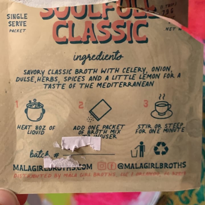 photo of Mala Girl Mala Girl Soulfull Classic Instant Broth Mix shared by @stargazer00742 on  19 Dec 2021 - review