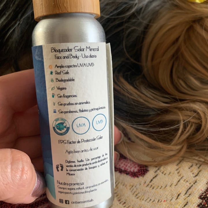 photo of Ceiba Essentials Mineral sunscreen shared by @nictecita on  27 Jan 2021 - review