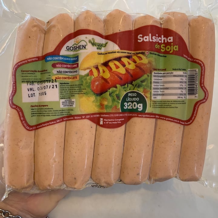 review photo of Goshen Salsicha de soja (soy sausage) shared by @beta73 on 20 Jan 2021 - review