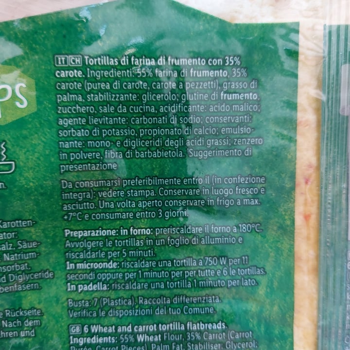 review photo of Vemondo Tortilla Wraps Carrot shared by @bluelewis on 04 Aug 2022 - review