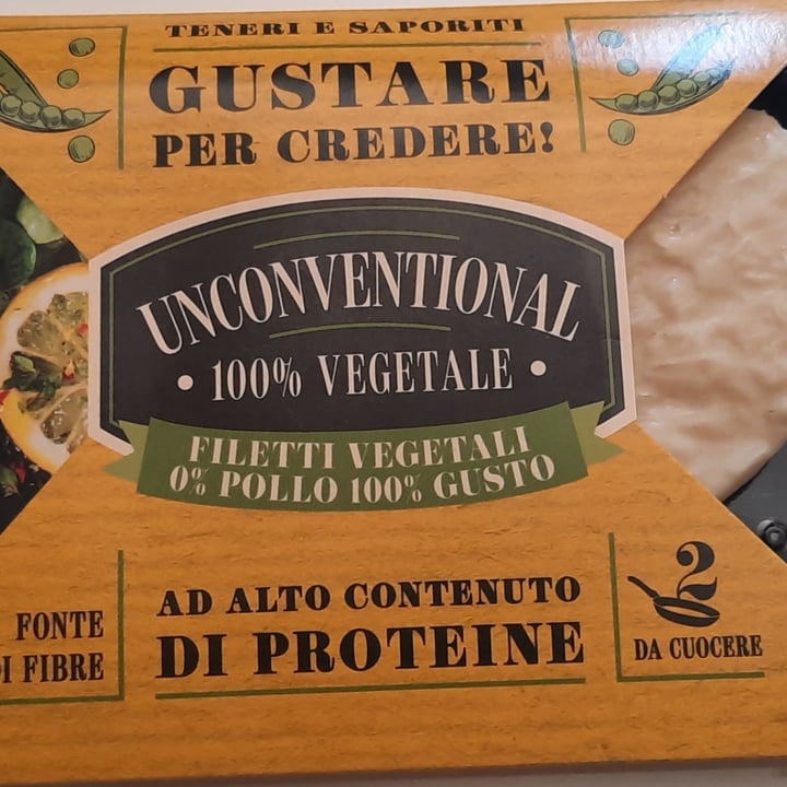 photo of Unconventional Filetti Vegetali 0% Pollo 100% Gusto - Plant Based Fillet shared by @veronicamancini94 on  16 Aug 2022 - review