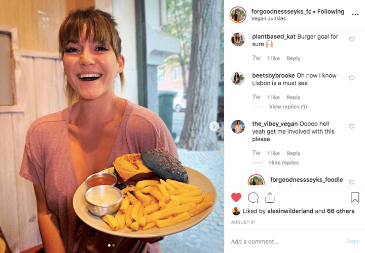 review photo of Vegan Junkies Vegan Menu Sampling shared by @forgoodnessseyks on 24 Oct 2019 - review