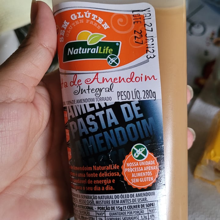 photo of NaturalLife Pasta de amendoim integral shared by @denize23 on  08 May 2022 - review
