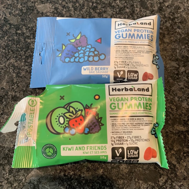 review photo of HerbaLand Vegan Protein Gummies - Kiwi shared by @cdarcie on 23 Aug 2021 - review