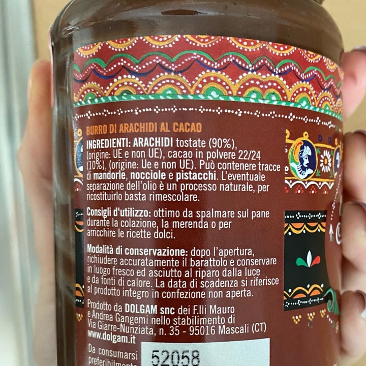 review photo of Dolgam Burro di arachidi al cacao shared by @francescaderuvo on 01 Dec 2021 - review