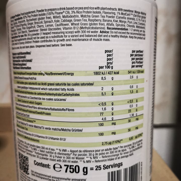 review photo of Weider proteina mango y té Matcha shared by @jessgrimaldi on 14 Jun 2022 - review